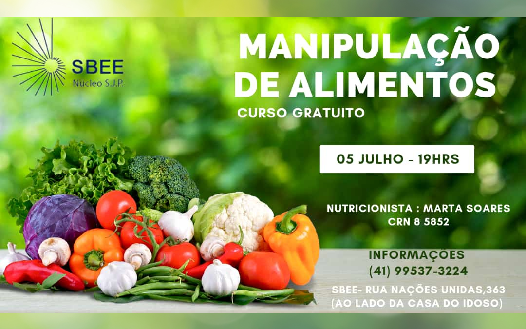 Curso de Manipulação de Alimentos – 05/07/2024